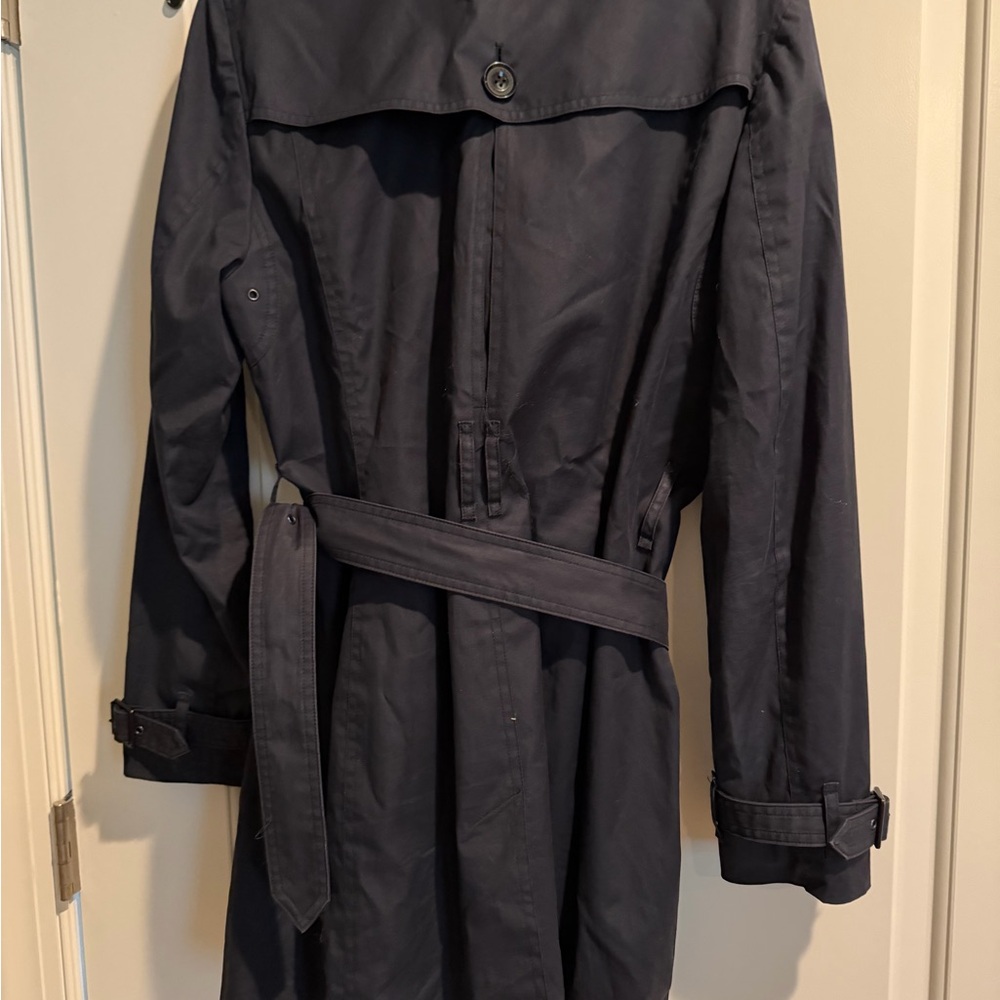 Burberry Brit Navy Trench coat USA 12 removable liner and hood - Picture 4 of 10